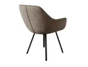 Стул DikLine 252 М поворотный, NS05 CAPPUCCINO, ножки черные арт. 1041509
