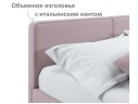 Мягкая кровать Erika 1600 лиловая с подъемным механизмом