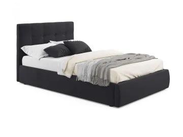 Мягкая кровать Selesta 1200 темная с подъем.механизмом с матрасом PROMO B COCOS