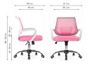 Ergoplus pink   / white Компьютерное кресло