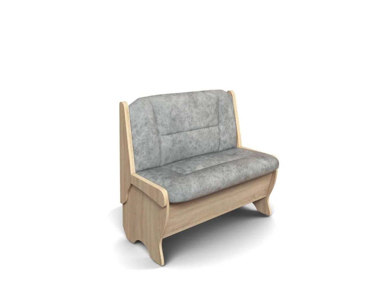 Скамья Лотос 950 / Дуб Сонома / Велюр Графит арт. 1149725