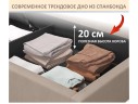 Мягкая кровать-тахта Aura 1200 мокко с подъемным механизмом