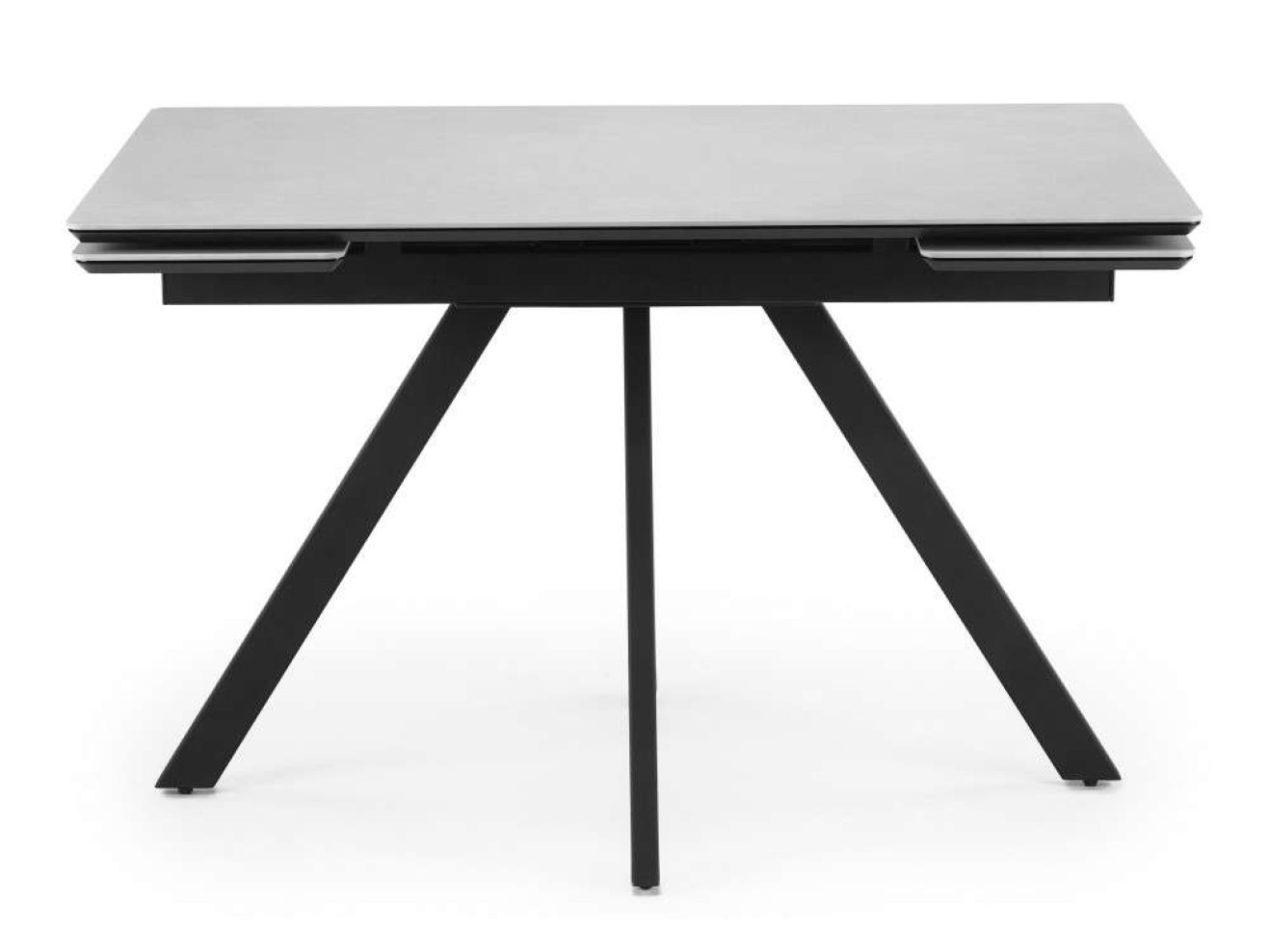 Вилли 120(180)х80 сarmen light grey / черный Керамический стол арт. 1350327