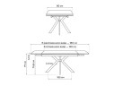 Катчел-2 120(180)x80 matte черный мрамор / черный Керамический стол арт. 1533367