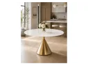 Jaklin 130x73 белый мрамор / сатинированное золото Керамический стол арт. 1535219