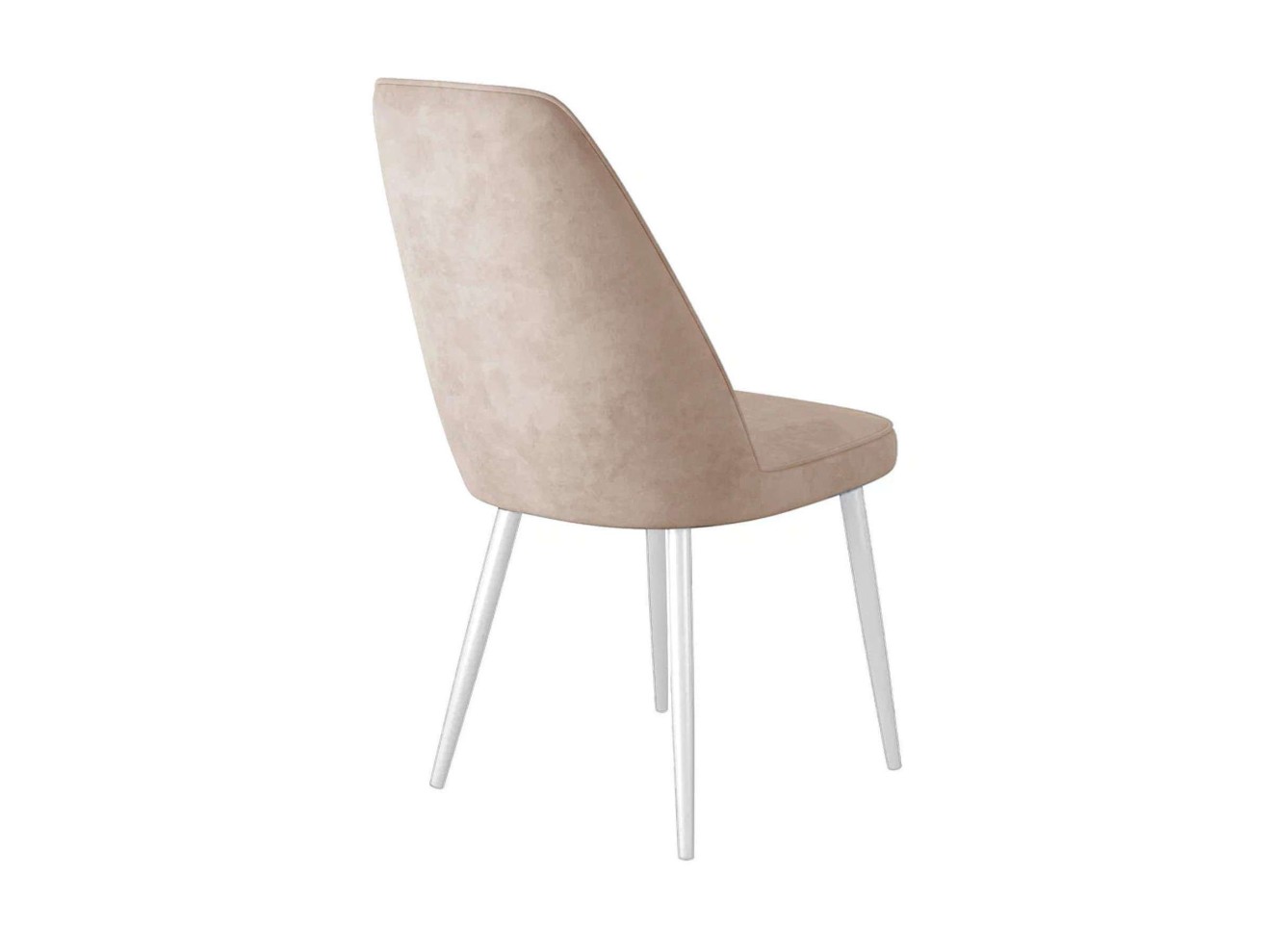 Стул DikLine 326 B03 BEIGE, ножки белые