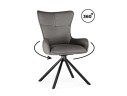 Chicago light gray / black Стул на металлокаркасе
