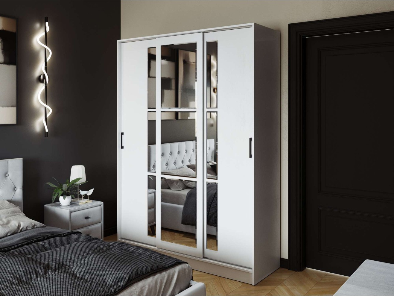 Шкаф-купе Стиль-2 1600 белый арт. 1215035