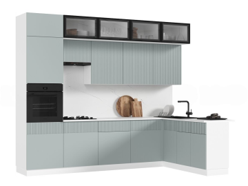 Кухня Оливия NEW 3,0х1,8м Шарли Бриз