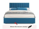 Мягкая кровать Olivia 1600 синяя с ящиками арт. 1076933