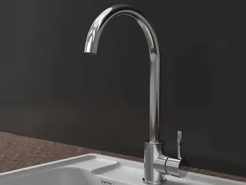 Смеситель для кухни 5410 U-обр. D-35мм нержавейка