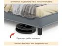 Мягкая кровать Bali 1600 серая c ортопедическим основанием арт. 1377493