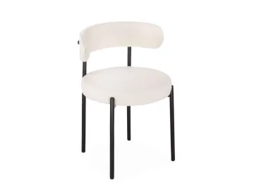 Rudi white / black Стул на металлокаркасе