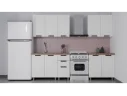 ГК Аленушка 2 м  Лилия Молочный/Молочный, черный (без столешницы) арт. 1277971