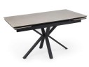 Старлайт 140 (200) х 80 carmen light grey / черный Керамический стол арт. 1338835