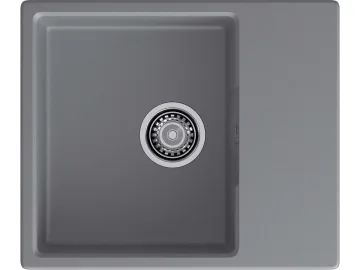 Мойка 580 GF-Urban 658L 1-чаша+крыло 580*490 темно-серый