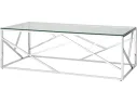 Журнальный стол Stool Group АРТ ДЕКО 120х60 Прозрачное стекло/Сталь арт. 1598875