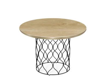 Столик журнальный Sheffilton SHT-TU49/ЛДСП 60 черный муар/дуб песочный