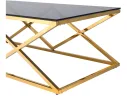 Журнальный стол Stool Group ИНСИГНИЯ 120х60 Cтекло smoke/Cталь золото арт. 1598839