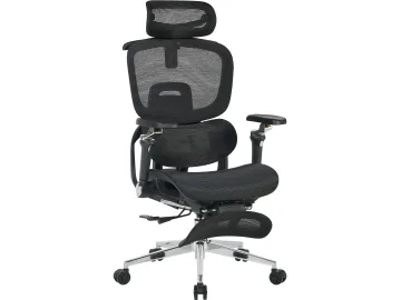 Кресло офисное STOOL GROUP TopChairs Prodigy с оттоманкой Черный