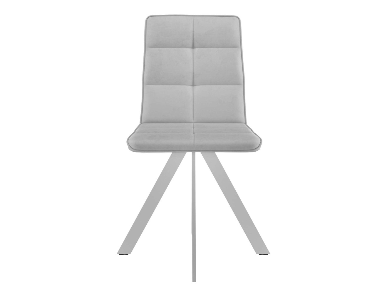 Стул DikLine 230 поворотный B22 GREY, ножки белые