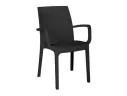 Стул пластиковый RATTAN (антрацит) арт. 1606679