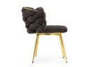 на металлокаркасе Rendi gold /  gray Стул на металлокаркасе
