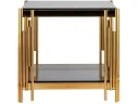 Журнальный столик Stool Group ГЭТСБИ 55х55 Стекло smoke/Сталь золото арт. 1598831