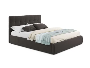 Мягкая кровать Selesta 1600 шоколад с подъемным механизмом