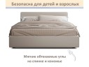 Мягкая кровать Skandi 1600 мокко с подъемным механизмом арт. 1375745