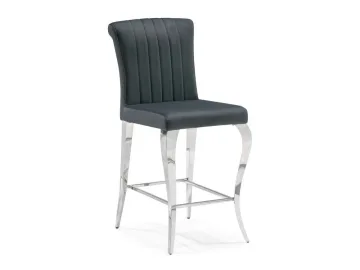 Joan dark grey / steel Барный стул