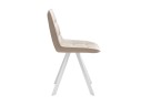 Стул DikLine 229 поворотный, B03 BEIGE, ножки белые