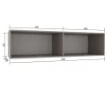 Антресоль 1600 Бостон арт. Цб-00018017