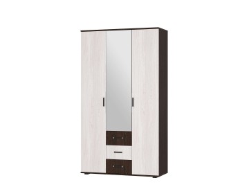 Шкаф трехдверный Белла, венге/ясень белый