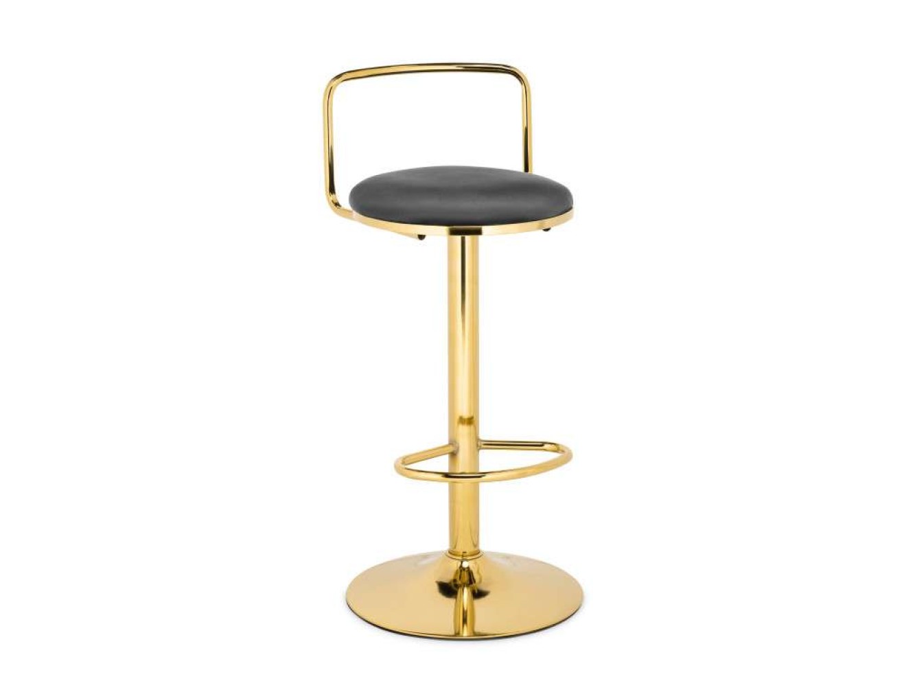 Lusia dark gray  / gold Барный стул