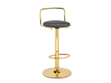 Lusia dark gray  / gold Барный стул