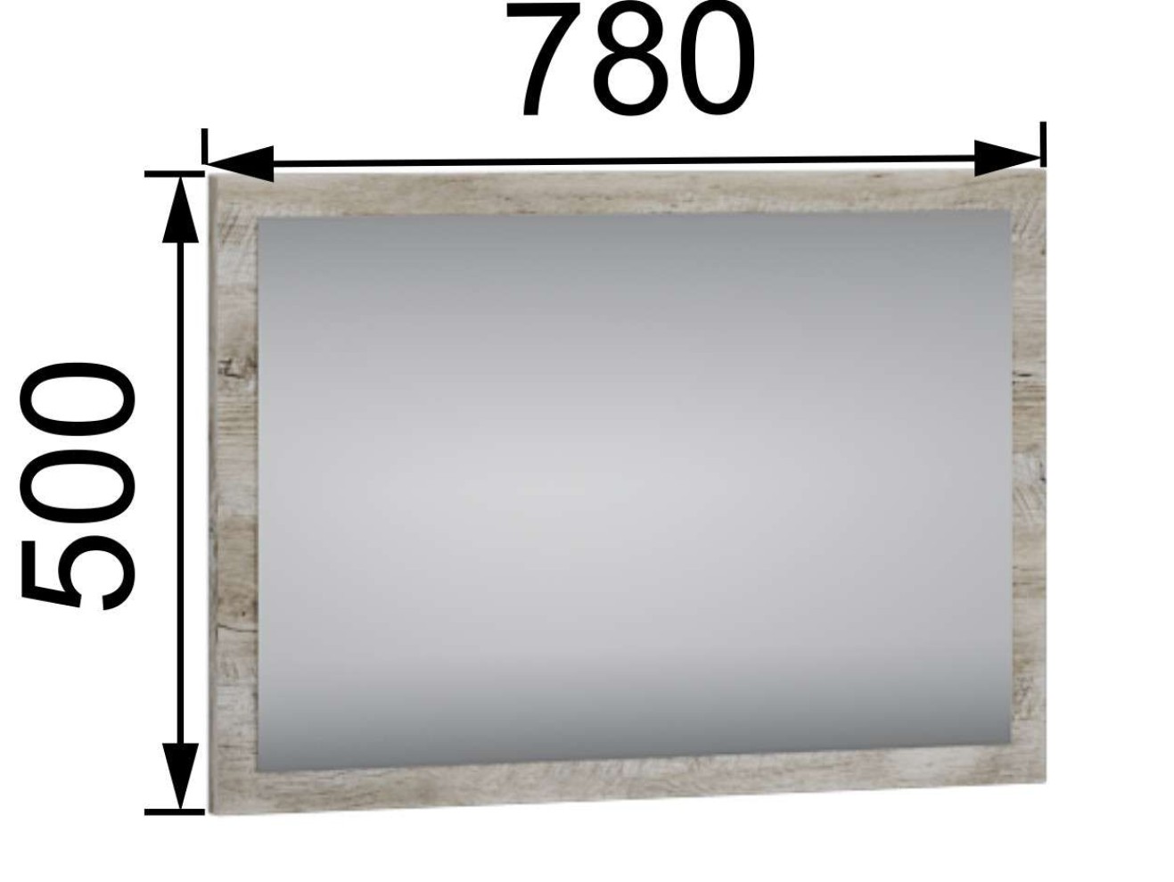 Чикаго Зеркало ЧЗ-30, Дуб юкон арт. 1358761