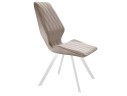Стул DikLine 243 B03 BEIGE поворотный/ ножки белые