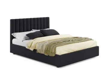 Мягкая кровать Olivia 1800 темная с подъемным механизмом