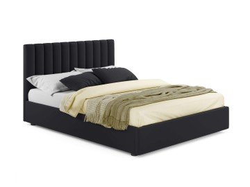 Мягкая кровать Olivia 1800 темная с подъемным механизмом