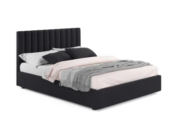 Мягкая кровать Olivia 1800 темная с ортопедическим основанием