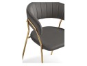 Kamelia 1 dark gray / gold Стул на металлокаркасе арт. 938559