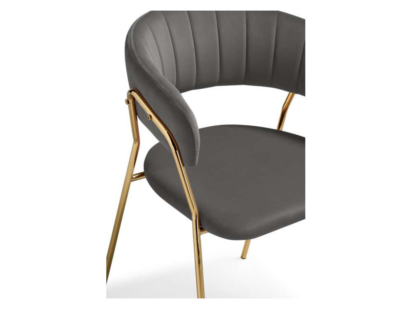 Kamelia 1 dark gray / gold Стул на металлокаркасе арт. 938559