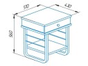 Тумба прикроватная ГРЕТА ММД 205 белый