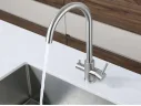 Смеситель для кухни 5420 U-обр. D-35мм с краном питьевой воды черный арт. 1266425