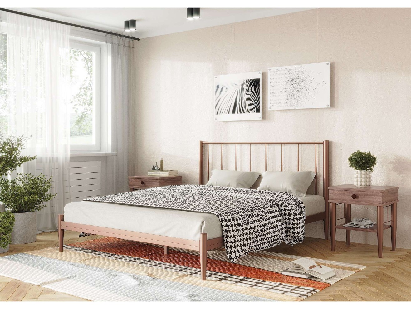 Кровать КМД 26 Бриз 160 бронза арт. 1217527
