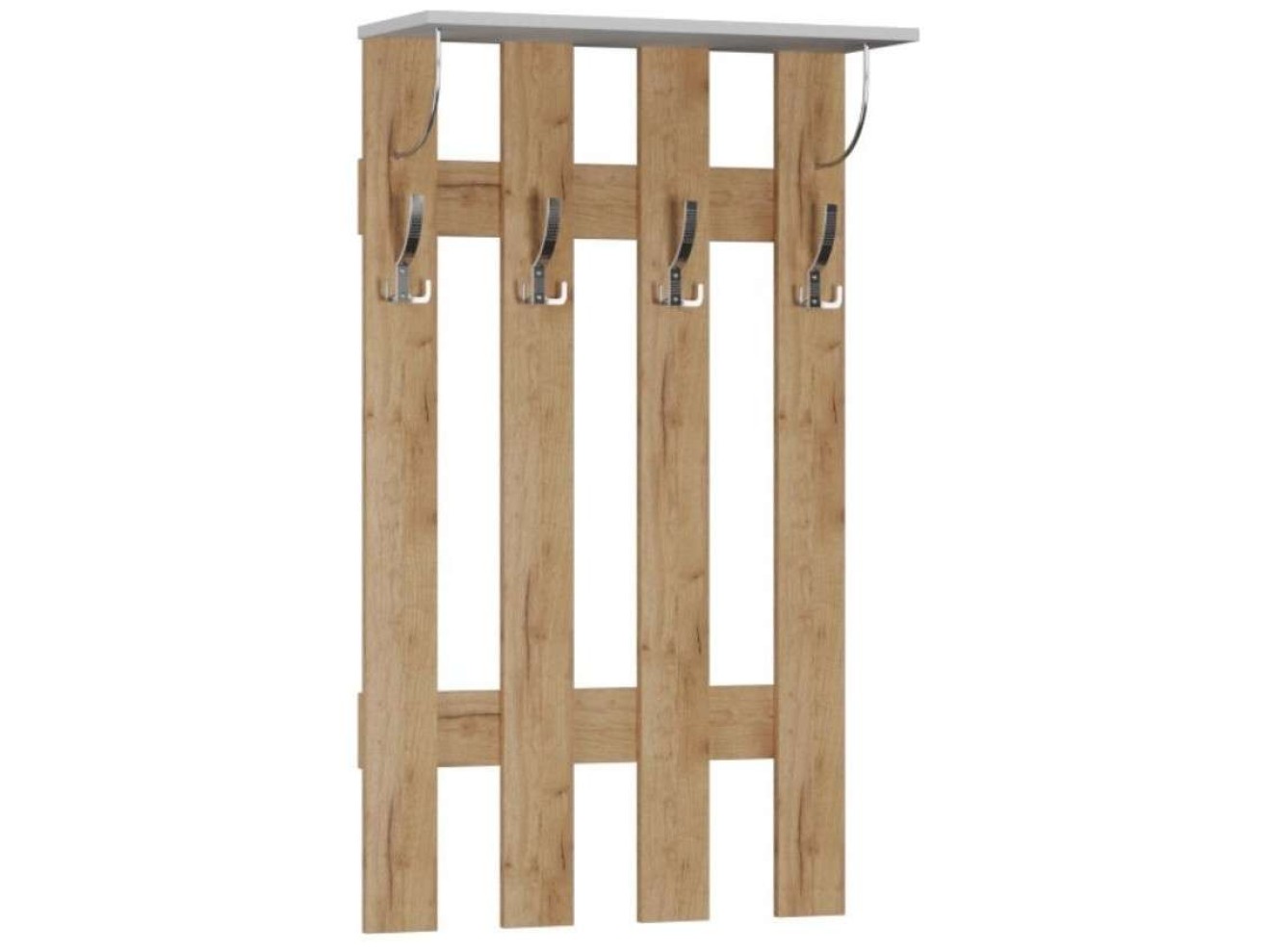 Ямайка вешалка ЯПВ-1 дуб крафт золотой/белый