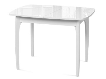Стол DikLine M15 белый/стекло белое optiwhite