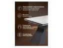 Денхольм 240(290)х100х75 rystal onyx bianco / черный Керамический стол арт. 1533377
