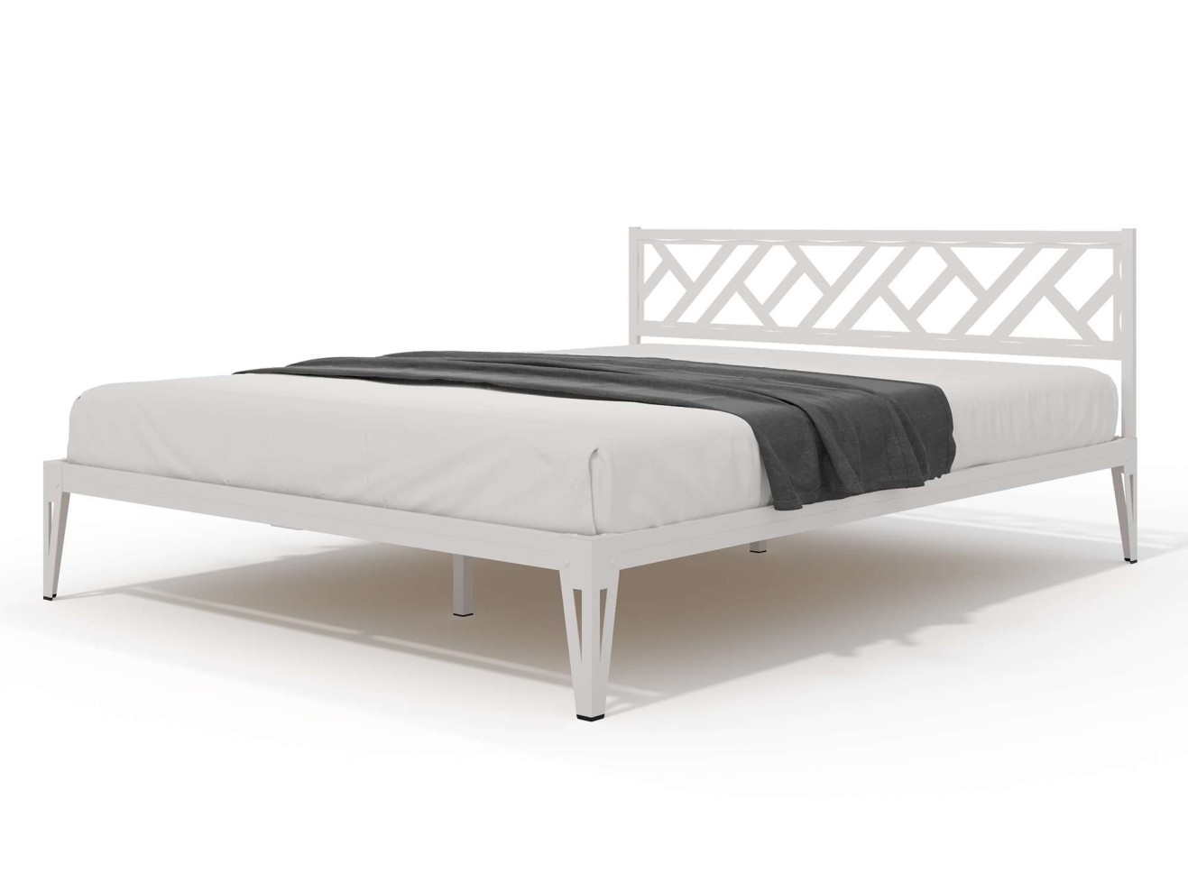 Кровать КМД 47 АЙРИС 1600, белый арт. 1526613